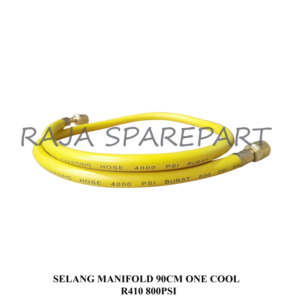 SELANG MANIFOLD 90CM ONECOOL KUNING R410/R22 800PSI