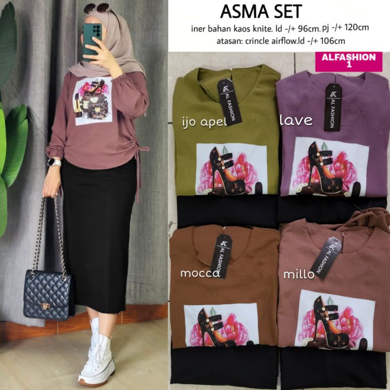 RESTOK ASMA SET ORI ALFASHION SOLO