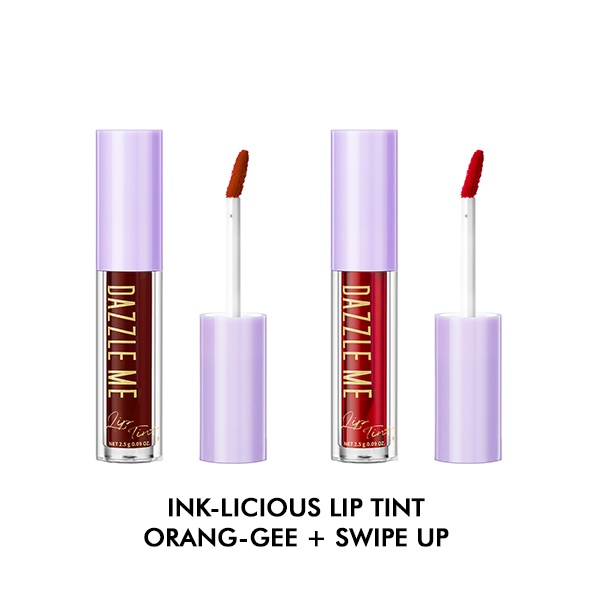 DAZZLE ME Ink-Licious Lip Tint BPOM | Mattedorable Long Lasting Liptint Hyper Moisturizing Lip Stain-Bestie 2 Pcs - 2