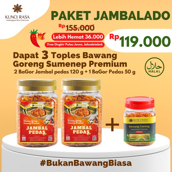 

PAKET JAMBALADO BAWANG SUMENEP PREMIUM KUNCI RASA