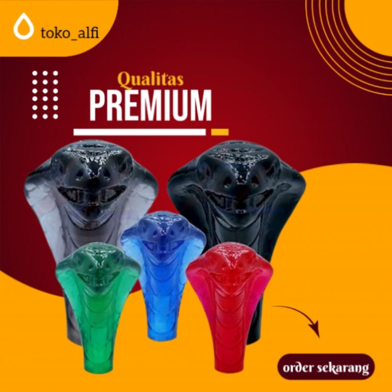 Knop persneling mobil manual gear shift knob mini model kepala ular cobra tuas perseneling pendek ke