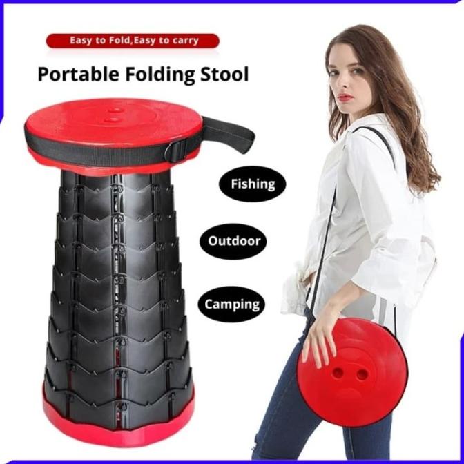 BANGKU PORTABLE TAS KURSI LIPAT stock ready