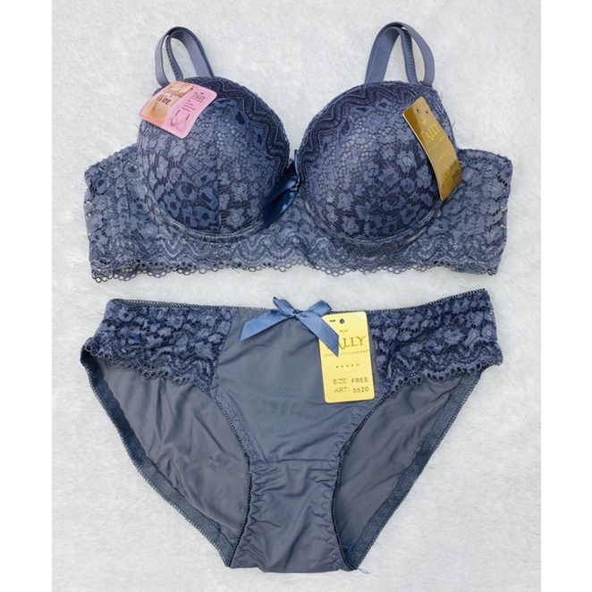 bra set | Bh set + Cd TALLY 5520 model brukat pakai kawat dan busa tipis