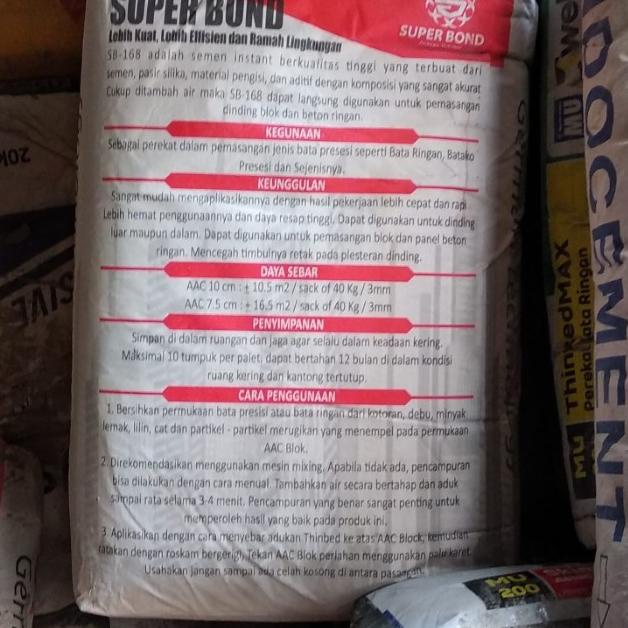 

Super Bond 168 40kg / Superbond 168 Perekat Hebel Khusus KURIR TOKO