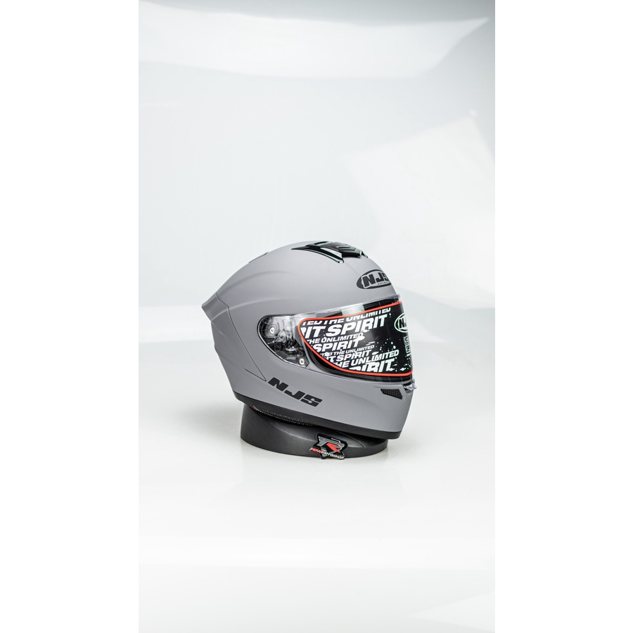 HELM NJS ZX-1 ZX 1 SOLID STONE GREY DOFF
