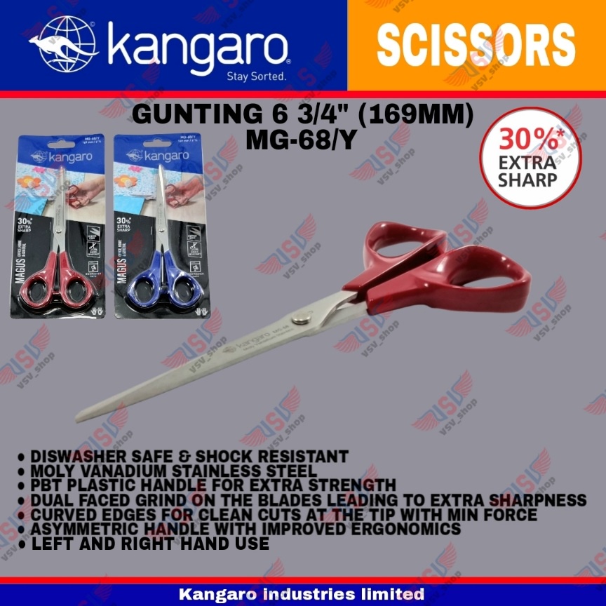 Gunting kain / Gunting kertas / Gunting Stainless Steel 169mm Scissors