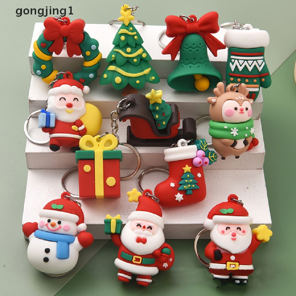 Ggg Gantungan Kunci Boneka Santa Claus / Rusa Natal Untuk Dekorasi Tas Ransel