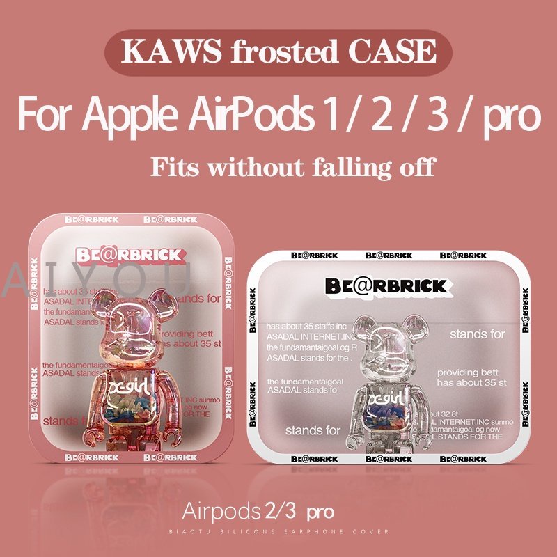 Soft Case Airpods 1 / 2 / 3 / pro Bluetooth Wireless Motif Bunga / Buah / Awan / Beruang