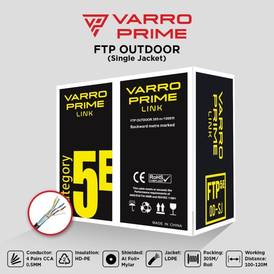 Varro prime FTP Cat 5E Outdoor Single Jacket