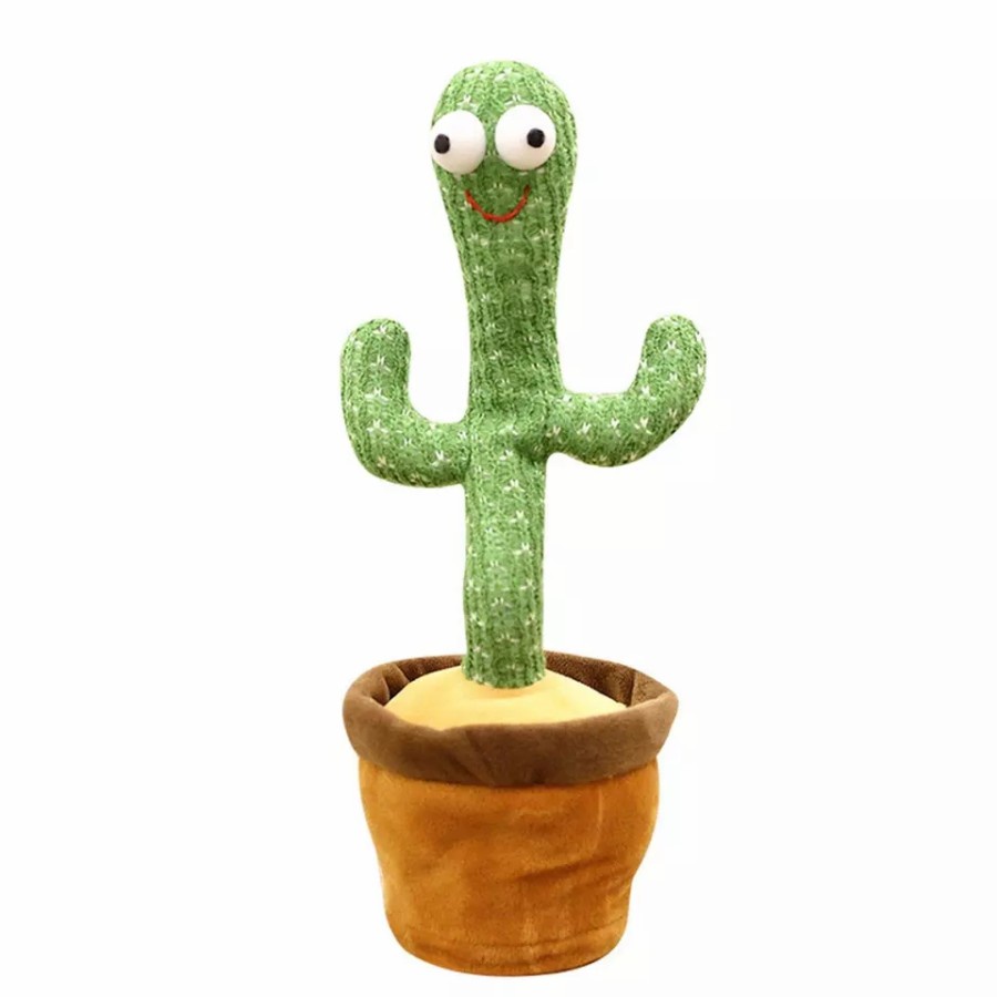 Mainan Boneka Kaktus Lampu Goyang dan Bicara / Kaktus LED Bisa Joget dan Meniru Suara / Boneka Bergoyang Menari / Dancing Cactus Toy
