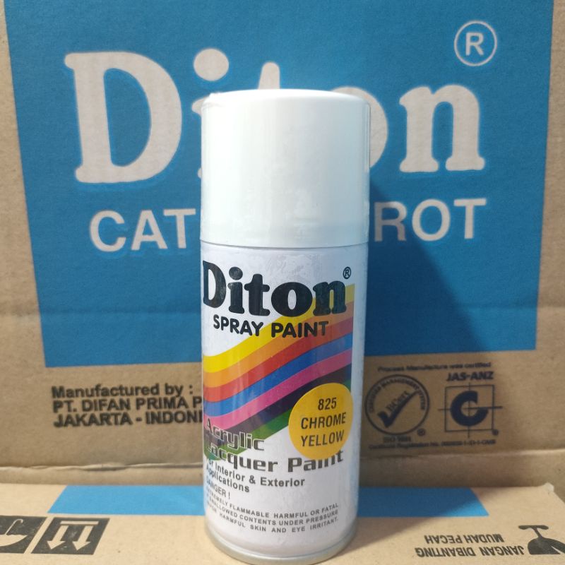 Pilok Cat Diton Chrome Yellow 825 Primer Grey Epoxy 8020 Clear 8540 Paketan Kuning Lemon 3 pcs 150cc Pilox Cat Semprot Diton Spray Paint