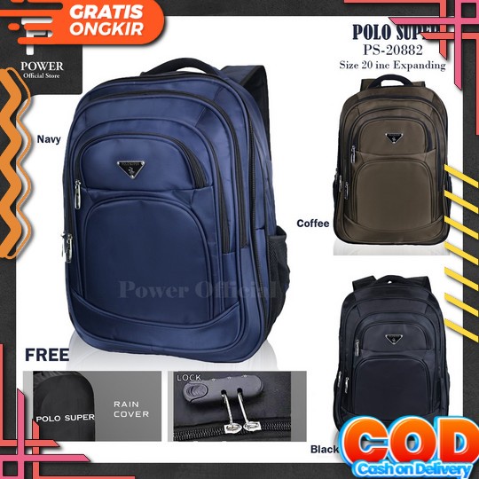 Tas Ransel Pria Distro Keren Cowok Dewasa Waterproof Laki Kerja Kuliah Simple Punggung Korean Style 