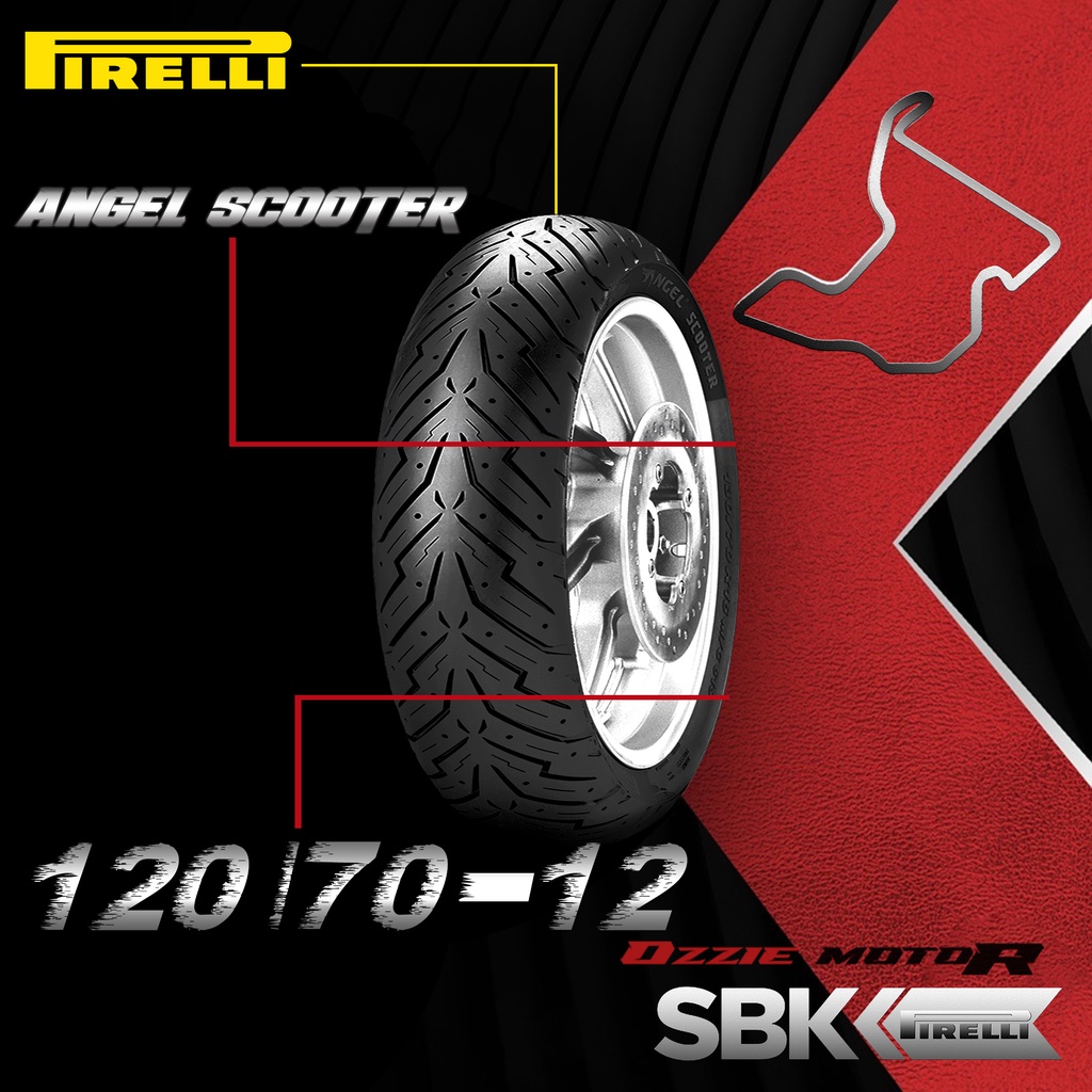 PIRELLI ANGEL SCOOTER BAN MOTOR TUBELESS VESPA RIM 10 11 12 BAN BEAT / VARIO / MIO / PCX / XMAX FORZA VESPA CLASSIC / MATIC / 2TAK KYMCO ORIGINAL 100%