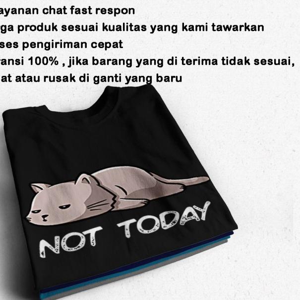 Baju Kaos Gambar Kucing Pria Distro Original Oversize Jumbo Big size - Army, M