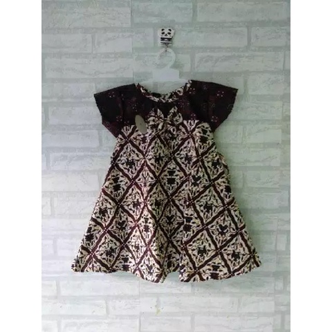 Dress batik anak size XL usia 7,5-9th