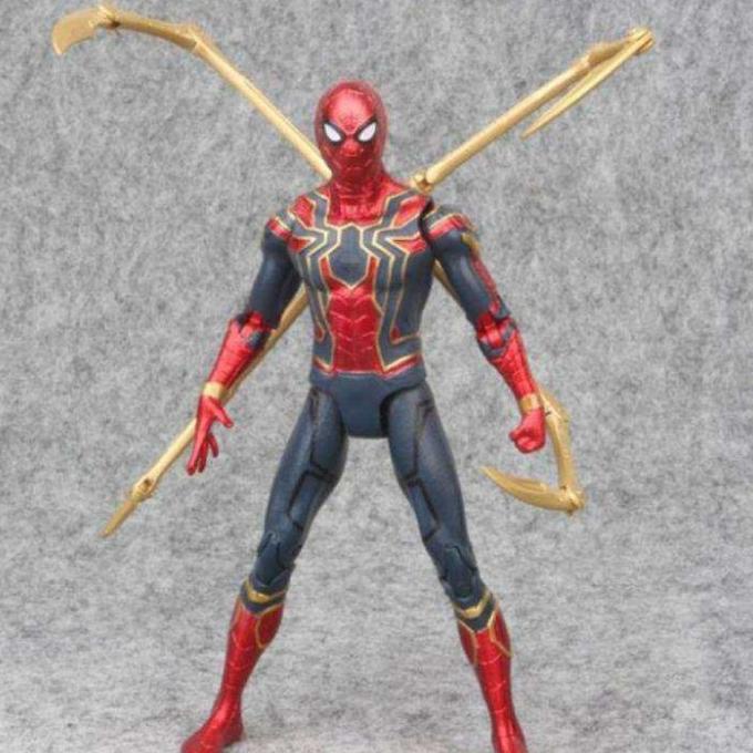 Marvel Avengers Metalic Iron Spider Zd toys Figure
