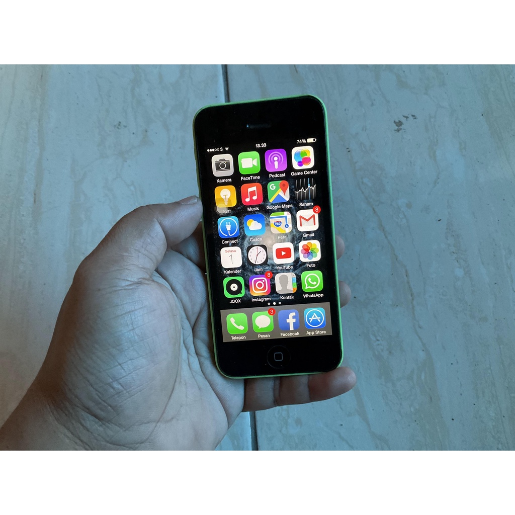 Jual iphone 5c 16gb hijau baca diskripsi lengkap | Shopee Indonesia