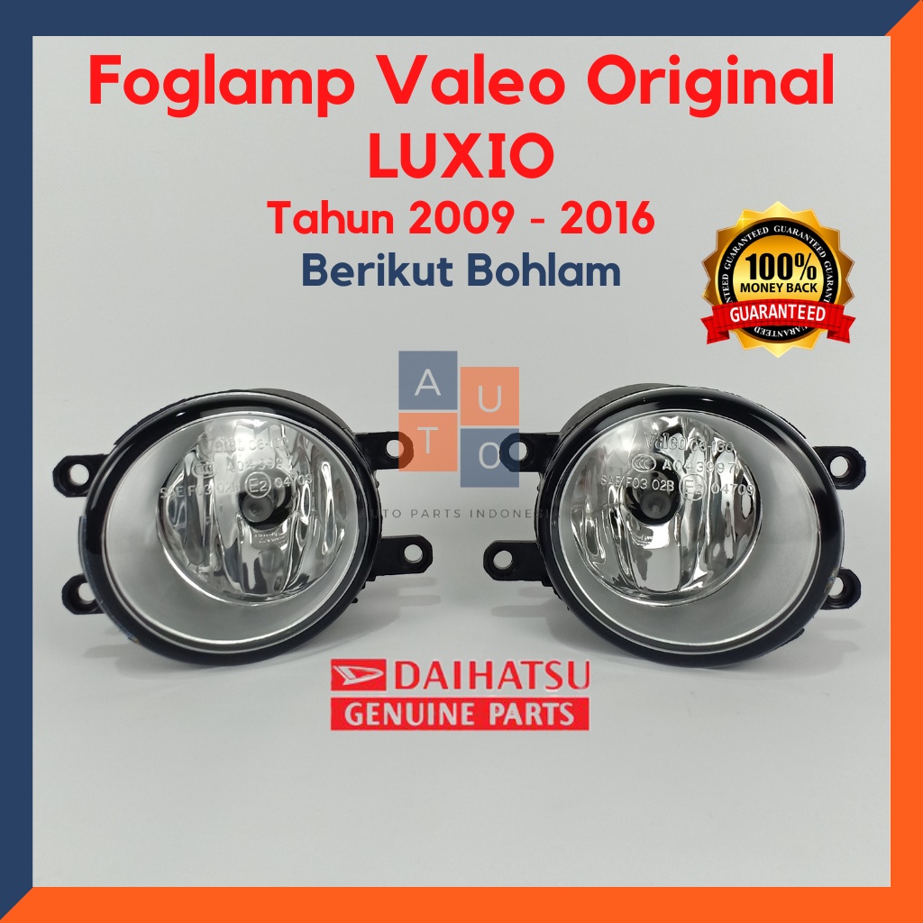 FOGLAMP LUXIO/ LAMPU KABUT LUXIO/ FOGLAMP DAIHATSU LUXIO ORIGINAL VALEO TAHUN 2009-2016