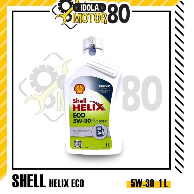Oli shell helix eco sae 5w-30 LCGC isi 1 liter