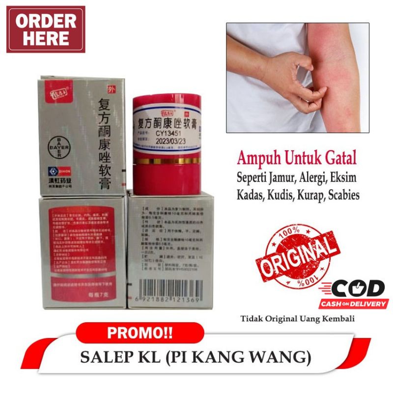 Glowrisstore Salep KL Bl Pi Kang Wang Obat Gatal Kulit / Exsim Ruam Kudis 100% Original