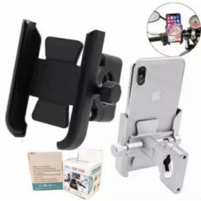 0Holder HM-12 / HM11 Phone Holder Sepeda Motor Holder Hp Universal Kendaraan Biker Ojol