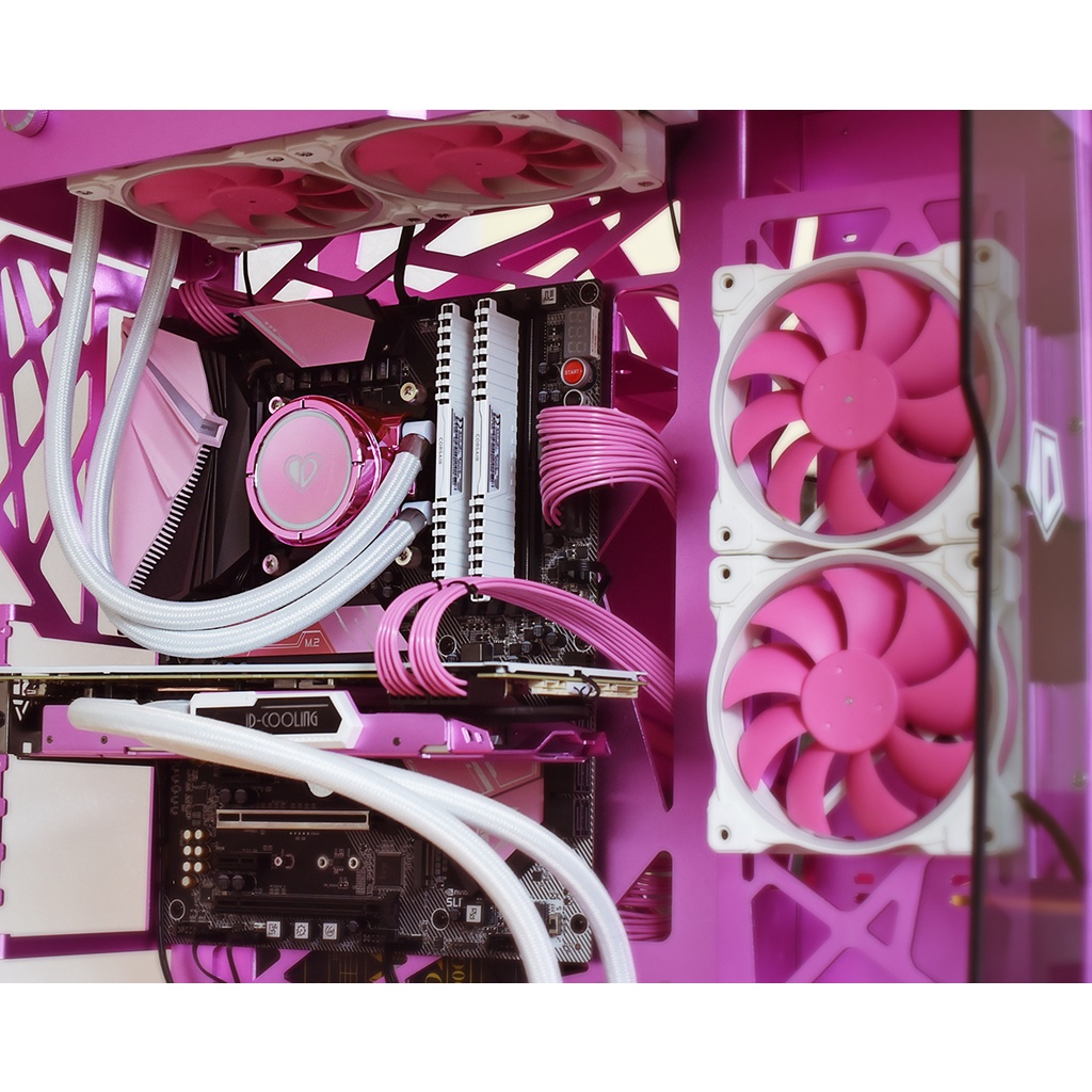 FAN ID-COOLING ZF-12025 ARGB PINK | 120mm Addressable LED Sync PWM Fan