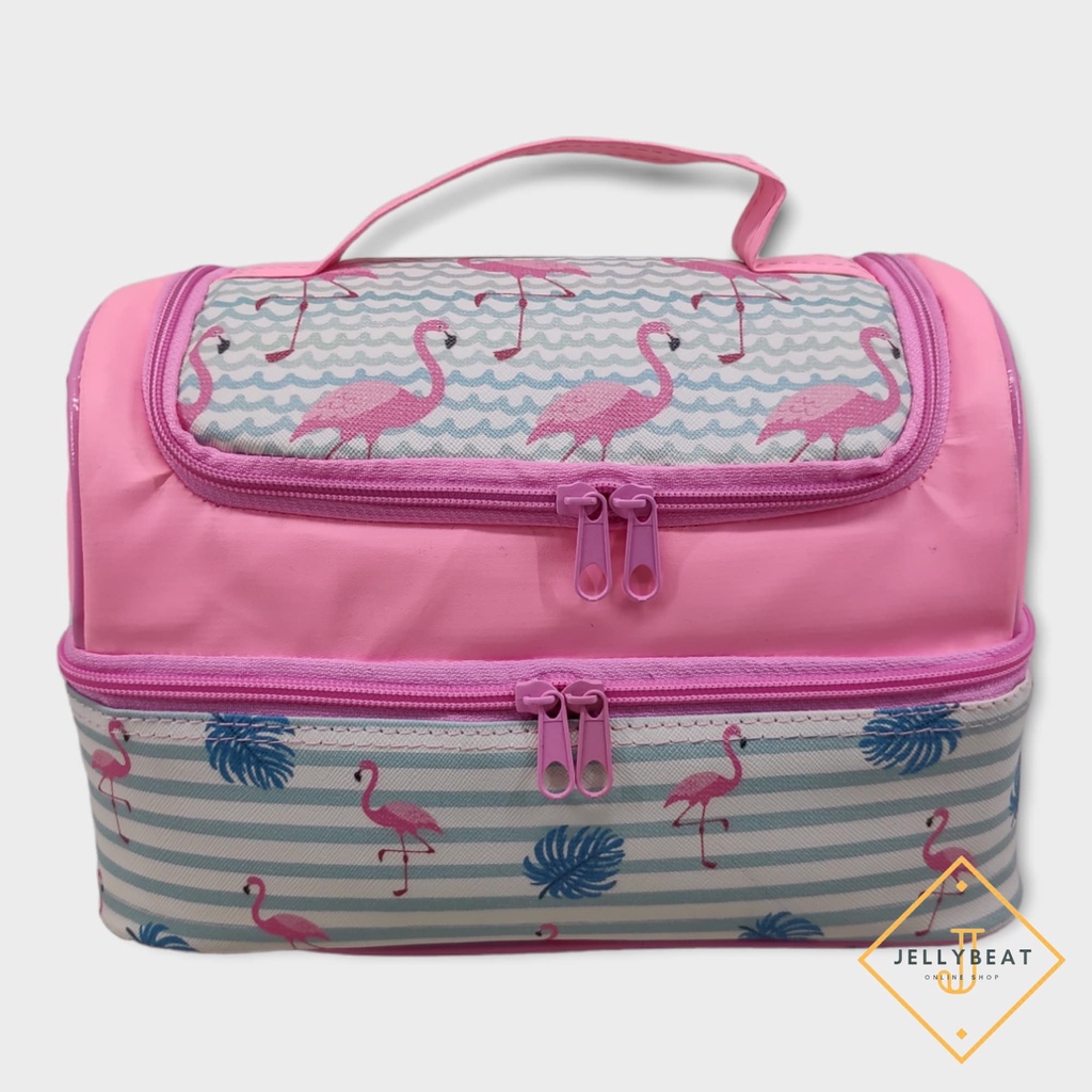 Tas Susun Medium FLAMINGO / Tas Slempang Smiggle / Lunch Bag Susun