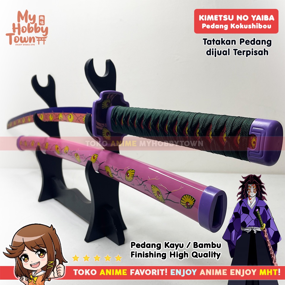 Replika Pedang Bambu Demon Slayer Kimetsu no Yaiba Kokushibou Nichirin