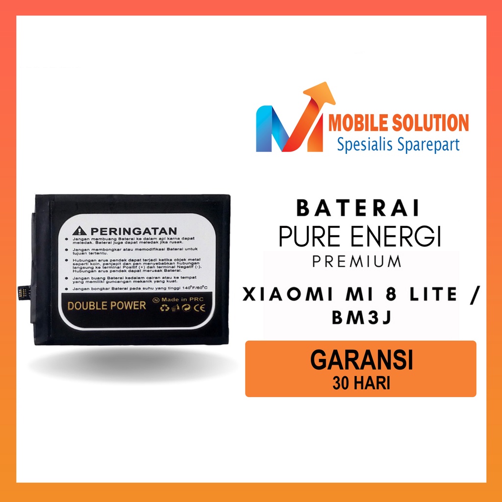 Grosir Baterai Xiaomi Mi 8 Lite / Baterai Xiaomi BM3J Premium Garansi 1 Bulan + Packing