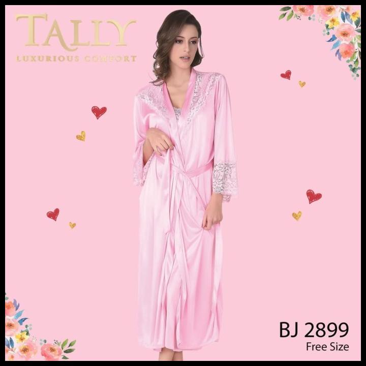 Promo Tally Bj 2899 Baju Tidur Kimono Satin Lingerie Seksi