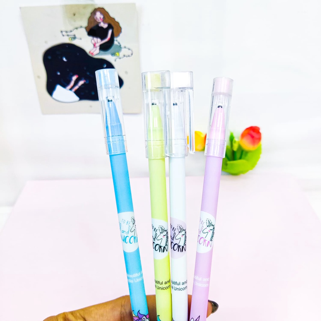 SELUSIN PULPEN BISA DIHAPUS ODEMEI BOLPEN UNICORN KUDA PONI ISI 12 PCS ALAT TULIS BOLPOIN UNIK IMUT MURAH PEN GEL KARAKTER PENA UNIK LUCU MURAH