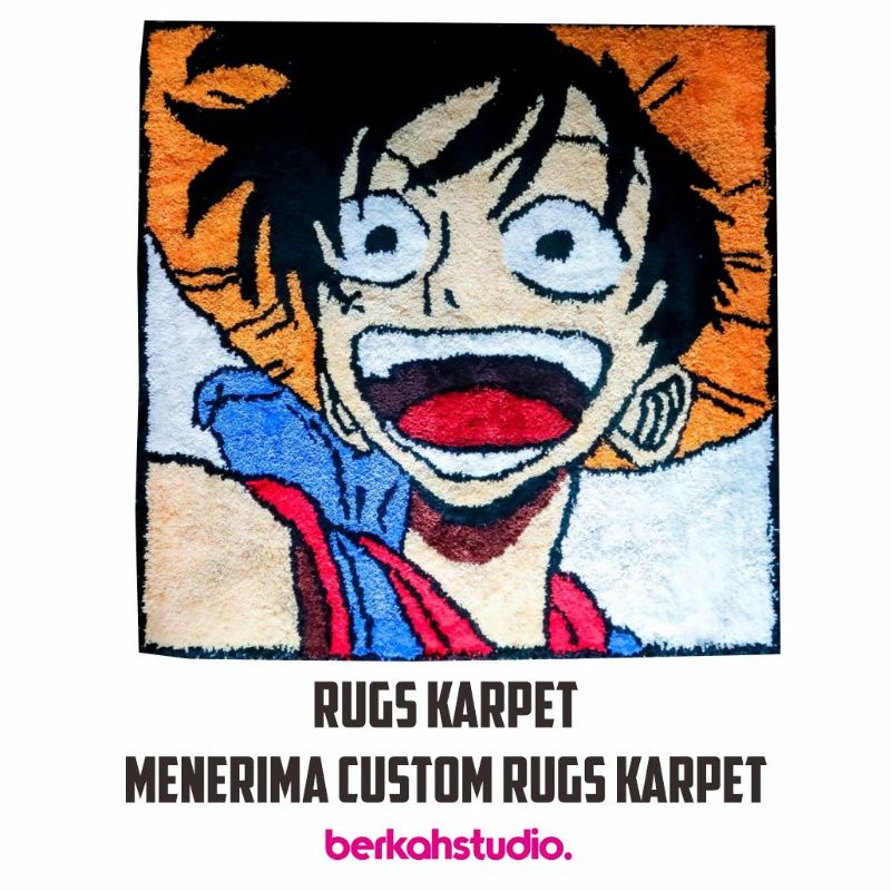 KARPET LUFFY / RUGS LUFFY / KARPET RUGS LUFFY / ONE PIECE / CUSTOM KARPET / RUGS ONE PIECE
