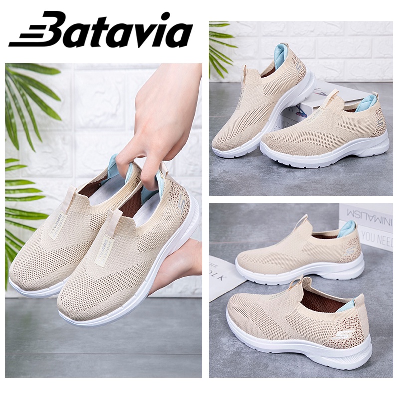 Batavia B25 2023 Impor Wanita Baru Sepatu Olahraga Wanita Sepatu Wanita Sepatu Berjalan Datar Sepatu Lari Non-Slip Sepatu Wanita Sepatu Perjalanansepatu cowo sepatu pria sepatu pria ringan import B25