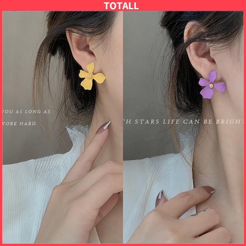 COD Anting Bunga Besar Korea Fashion Gaya Aksesoris Wanita-Totall