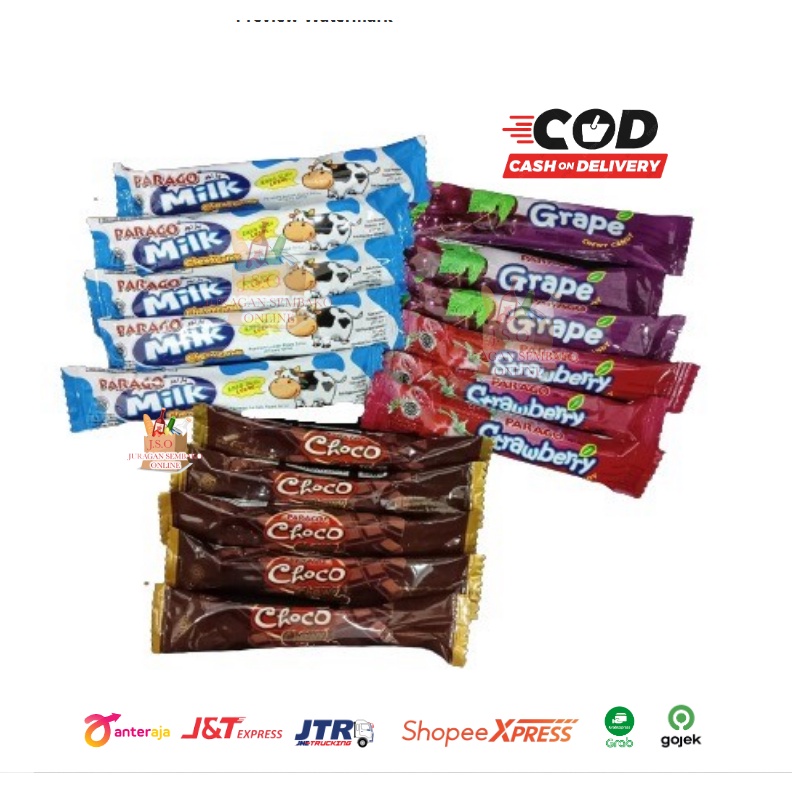 ( JSO ) Parago Permen Lunak Rasa Susu Coklat Buah Kacang 2 in 1 Chewy Assorted Cokelat All Varian Rasa Permen Anak Snack Cemilan Anak Murah Meriah Permen Jadoel