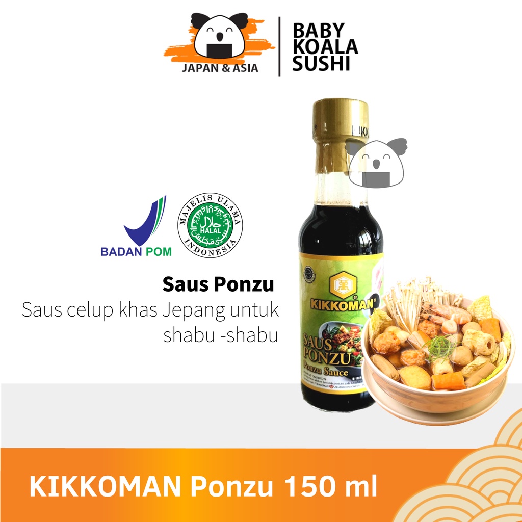 KIKKOMAN Ponzu Sauce 150 ml Halal | Cocolan Shabu-shabu