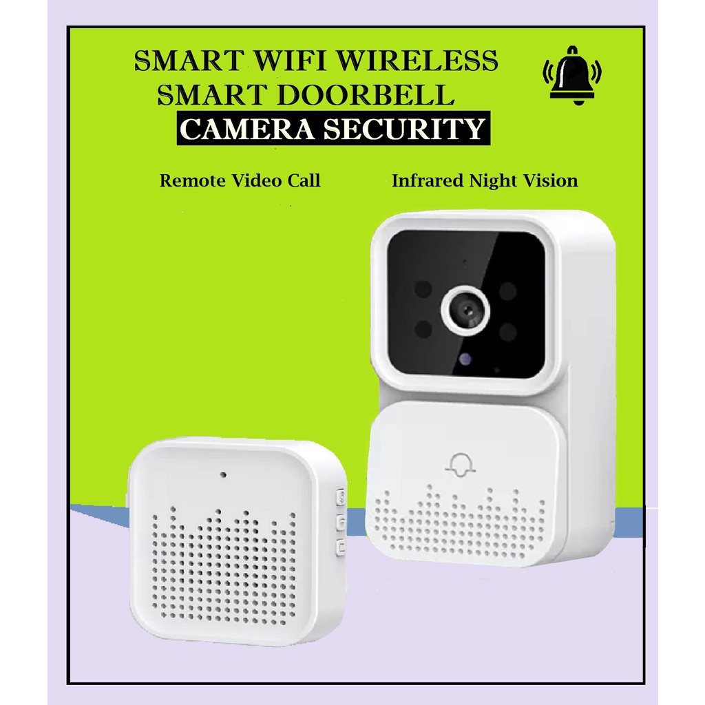 INTERCOM SECURITY CCTV SMART WIFI VIDEO DOOR PHONE DOORBELL WIRELESS RING
