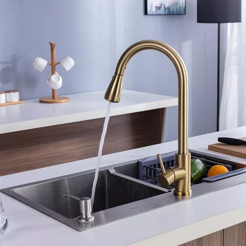 Kran Tarik GOLD Keran cuci piring Pull Out Kitchen sing wastafel