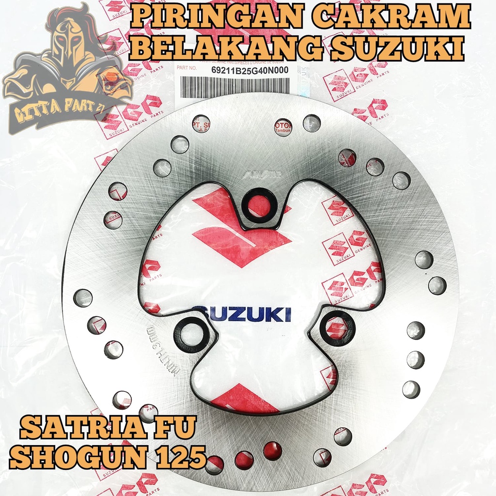 PIRINGAN CAKRAM BELAKANG SUZUKI KUALITAS ASLI ORIGINAL SUZUKI SGP PRESISI AWET TIDAK KARATAN SATRIA FU SHOGUN 125