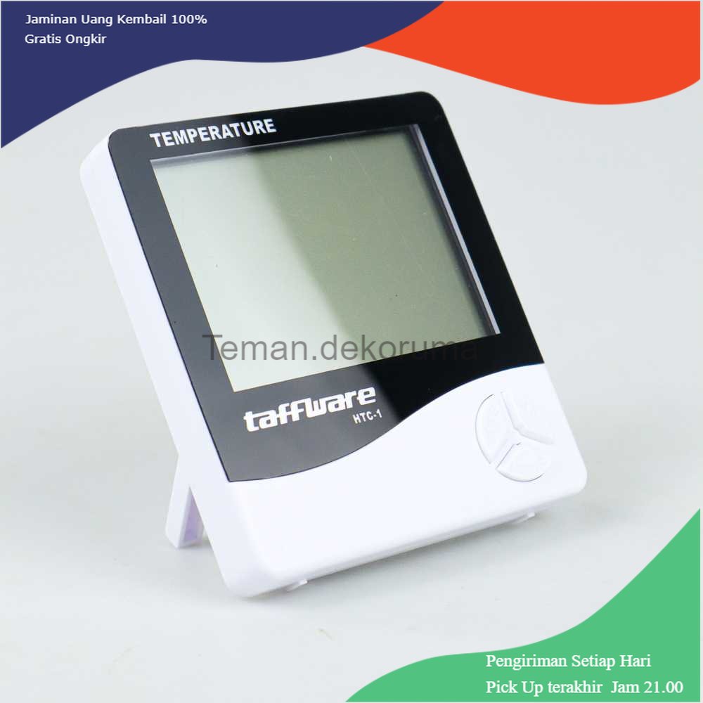 TD-PR2 Taffware Digital Temperature Humidity Meter + Clock Calender - HTC-1