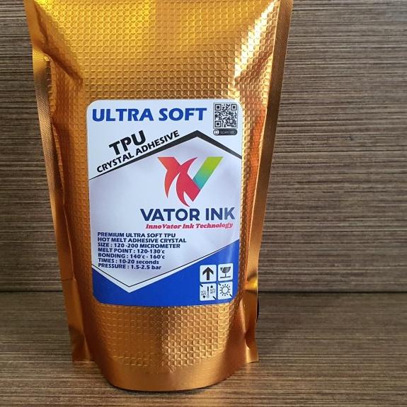 

VATOR TPU ULTRASOFT 250gr CRYSTAL DTF ADHESIVE LEM SABLON PLASTISOL