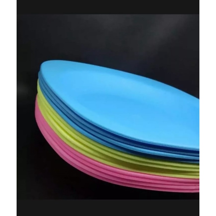 Cheaper-(6Pcs)- Piring Makan Persegi 8 inch/ 9 InchPiring Plastik Premium Berkualitas