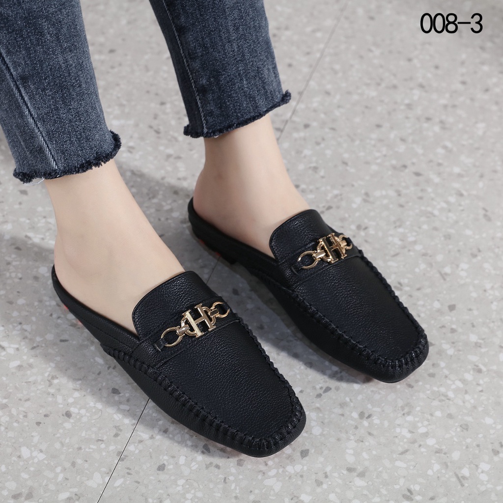 Flat Open Back Loafer 008-3