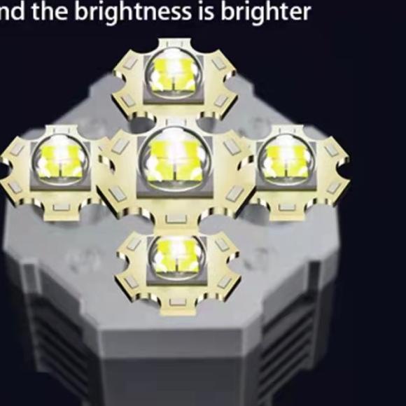 SENTER LED 5 MATA 60W + 20W SUPER TERANG / SENTER CAS LED - SENTER LED