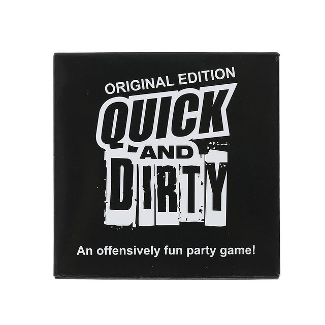 Quick And Dirty Card Board Games Party Drinking Logic Original Edition - Basic Deck
