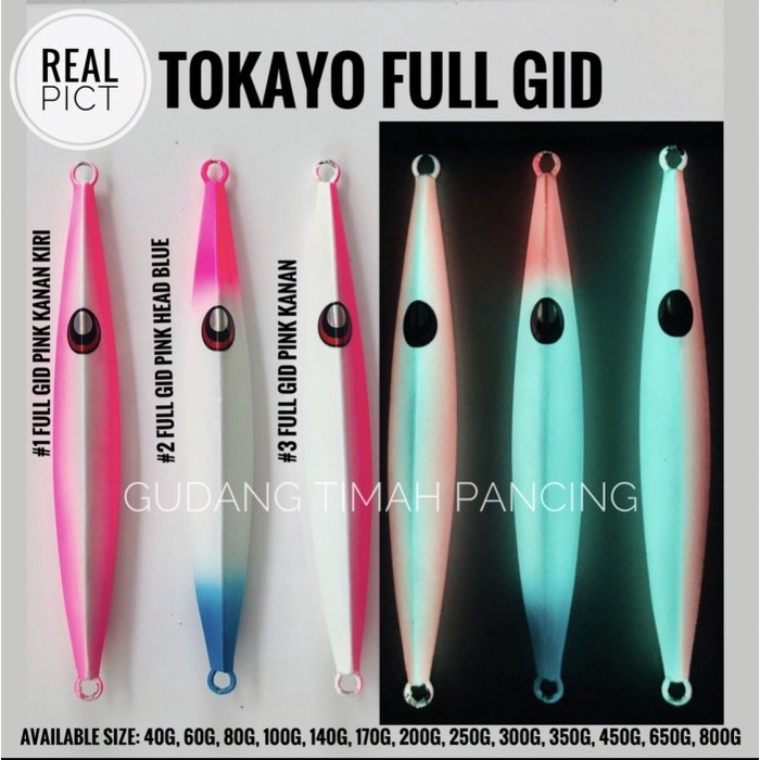 Umpan Pancing Metal Jig Tokayo 3 800 650 450 350 300 250 200 Gram