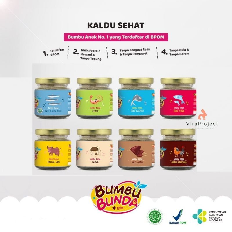 Bumbu Bunda by Elia Kaldu Bubuk MPASI Bayi Homade Sehat Non MSG 50gr