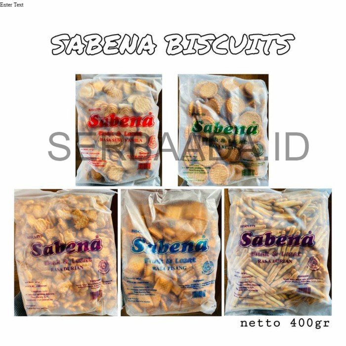 

SABENA BISCUITS 400gram/SABENA BISKUIT ANEKA RASA / SABENA STIK WAFER / SABENA BISCUITS / SABENA ENAK LEZAT/Biskuit Sabena Aneka Rasa 400 gram/SABENA Biscuit per bks 400gr