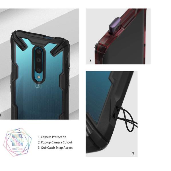 Case OnePlus 7 Pro Ringke Fusion X Anti Crack Case Original - OnePlus 7, Black