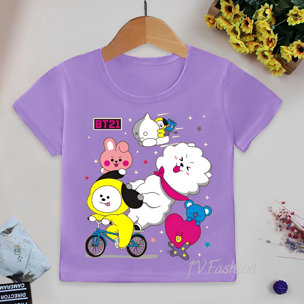 Kaos Atasan Anak Perempuan Umur 1-10 Tahun